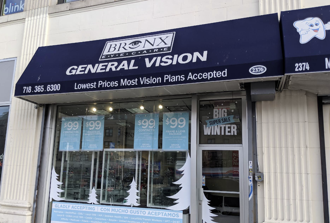 Bronx Eyecare Grand Concourse storefront